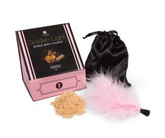SECRETPLAY - GOLDEN LIGHT KIT APHRODISIAC CHOCOLATE EDIBLE POWDER & FEATHER SECRETPLAY - GOLDEN LIGHT KIT APHRODISIAC CHOCOLATE EDIBLE POWDER & FEATHER