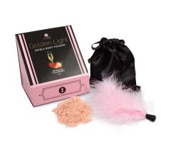 SECRETPLAY - GOLDEN LIGHT KIT SPARKLING STRAWBERRY EDIBLE POWDER & FEATHER SECRETPLAY - GOLDEN LIGHT KIT SPARKLING STRAWBERRY EDIBLE POWDER & FEATHER