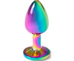 SECRETPLAY - METAL BUTT PLUG RAINBOW SMALL SIZE 7 CM SECRETPLAY - METAL BUTT PLUG RAINBOW SMALL SIZE 7 CM