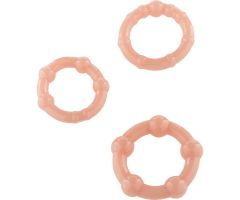 SEVEN CREATIONS - SET OF THREE SKIN PENIS RINGS SEVEN CREATIONS - SET OF THREE SKIN PENIS RINGS