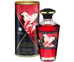 SHUNGA - HEAT EFFECT MASSAGE OIL INTENSE CHERRY FLAVOR 100 ML SHUNGA - HEAT EFFECT MASSAGE OIL INTENSE CHERRY FLAVOR 100 ML