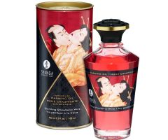 SHUNGA - STRAWBERRIES AND CAVA HEAT EFFECT MASSAGE OIL 100 ML SHUNGA - STRAWBERRIES AND CAVA HEAT EFFECT MASSAGE OIL 100 ML
