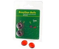 TALOKA - 2 BRAZILIAN BALLS STRAWBERRY & CHERRY INTIMATE GEL TALOKA - 2 BRAZILIAN BALLS STRAWBERRY & CHERRY INTIMATE GEL