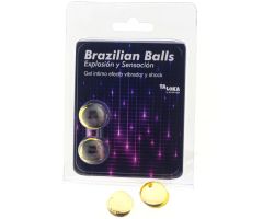TALOKA - 2 BRAZILIAN BALLS VIBRATING & SHOCK EFFECT EXCITING GEL TALOKA - 2 BRAZILIAN BALLS VIBRATING & SHOCK EFFECT EXCITING GEL