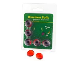 TALOKA - 5 BRAZILIAN BALLS STRAWBERRIES & CHAMPAGNE INTIMATE GEL TALOKA - 5 BRAZILIAN BALLS STRAWBERRIES & CHAMPAGNE INTIMATE GEL