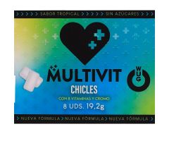 WUG Multivit - The functional chewing gum that strengthens your defenses every day. BLISTER OF 8 UNITS WUG Multivit - The functional chewing gum that strengthens your defenses every day. BLISTER OF 8 UNITS