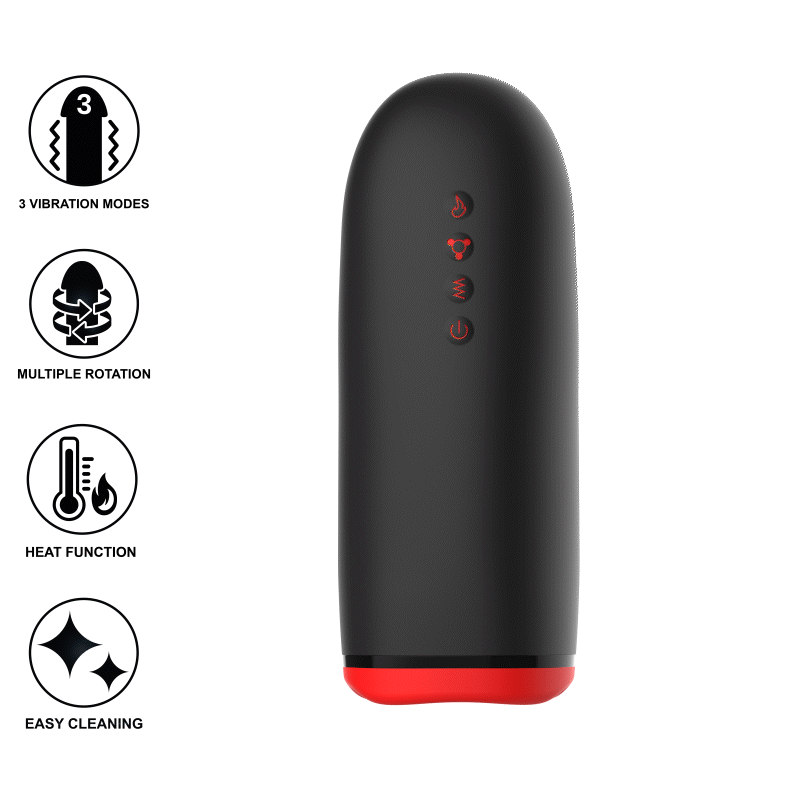 JAMYJOB - SPIN-X MASTURBADOR CON ROTACI�N Y FUNCI�N CALOR