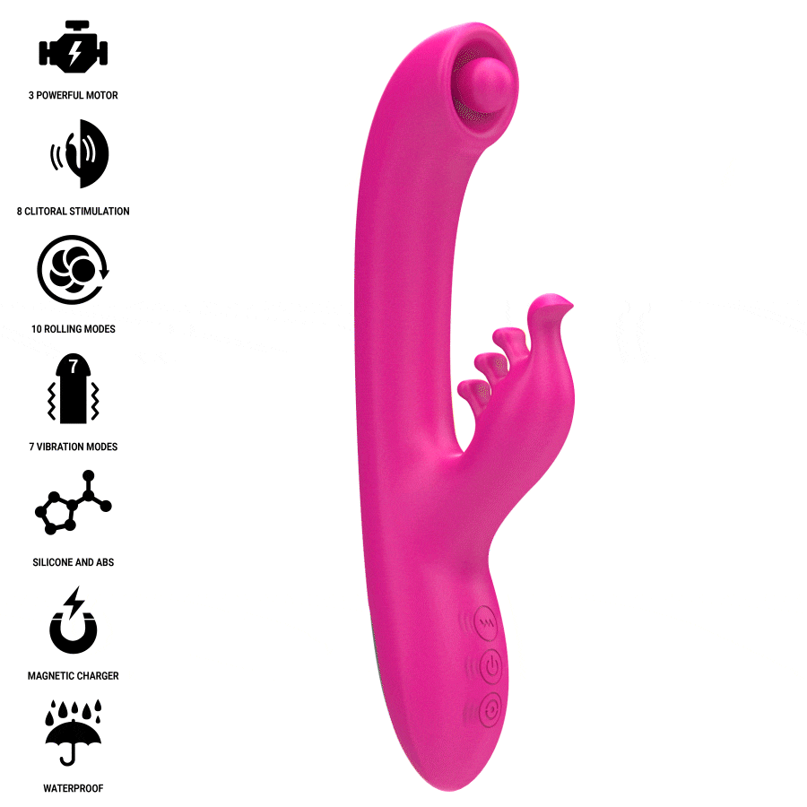 INTENSE - CHRISTINA VIBRADOR MULTIFUNCIN RABBIT 22.5 CM ROSA