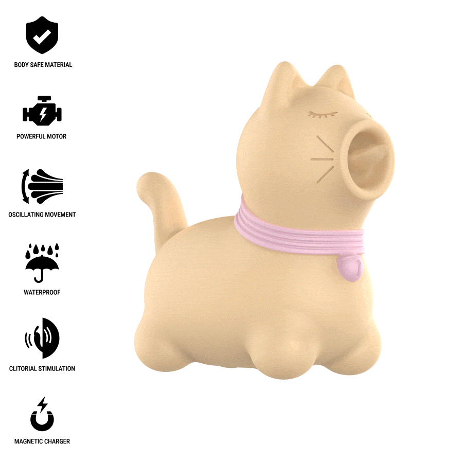 INTENSE - TOULOUSE ESTIMULADOR CON LENGUA ROTATIVA 360 AMARILLO